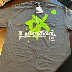 WWE Vintage 2007 D-GENERATION X DX S*CK IT! T-shirt NWT Glow In The Dark Large